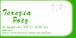 terezia potz business card